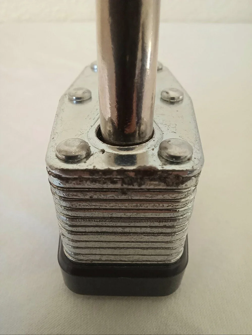 Master Lock Laminated Steel Warded Padlock with Key